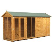 Power 14x4 Apex Summer House with 4ft Side Store